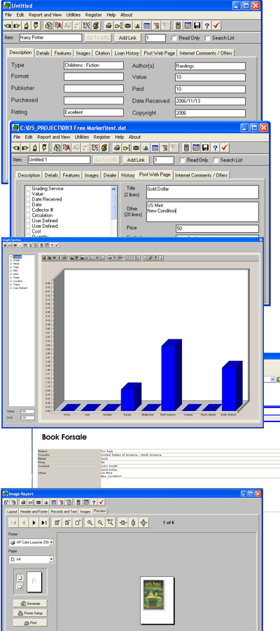 Book Database Software - catalog your book collection
